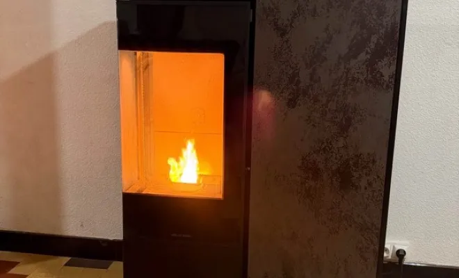 Installation d'un poêle à granulés dans une maison à Anzin-Saint-Aubin, Arras, Les Ateliers Comble