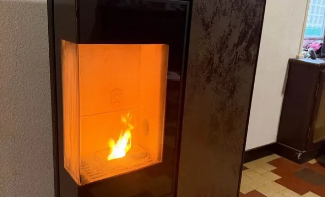 Installation d'un poêle à granulés dans une maison à Anzin-Saint-Aubin, Arras, Les Ateliers Comble