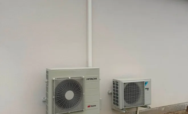 Pose d'un système gainable Hitachi à Querrieu, Arras, Les Ateliers Comble